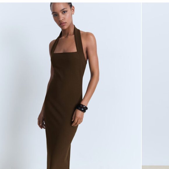 Brand new Mango Long halter-neck dress - Picture 3 of 6